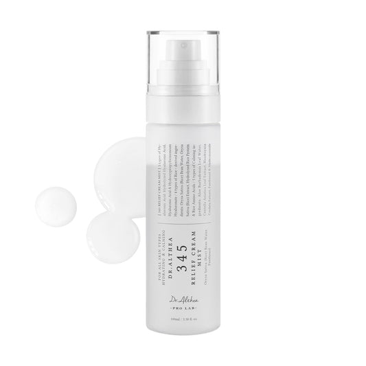Dr Althea 345 Relief Cream Mist Hyaluronic Acid Panthenol Hydration Calming Milky Facial Mist For Makeup Travel