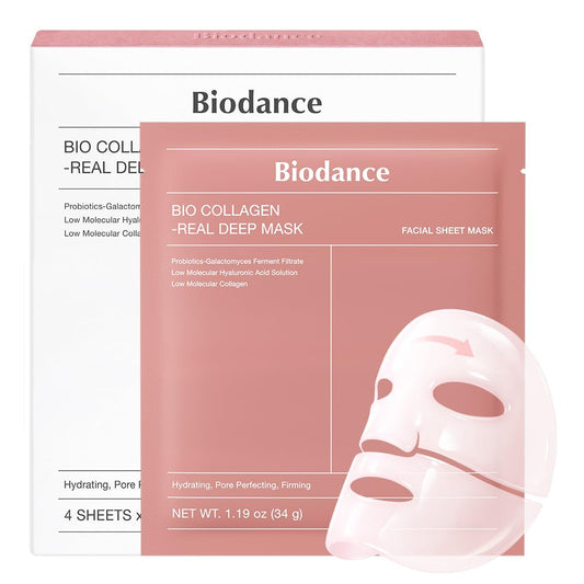 Bio Collagen Real Deep Mask Pore Minimizing And Firming Care With Ultra Low Molecular Collagen And Oligo Hyaluronic Acid