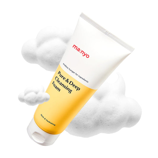 MANYO Pure Deep Cleansing Foam Facial Cleanser Double Cleansing Pore Cleaner Blackhead Remover Acne Wash 6.7 Fl Oz