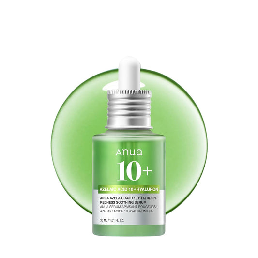Anua Azelaic Acid Ten Percent Hyaluronic Acid Serum For Redness Soothing Blemish Prone And Oily Skin Korean Skincare