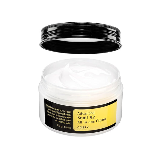 COSRX Snail Mucin 92 Percent Face Moisturizer Lightweight Hydrating Cream For Soft Glowing Skin