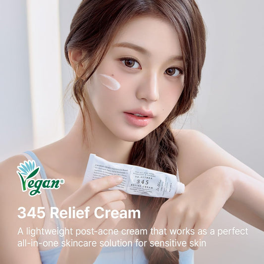 Dr Althea 345 Relief Cream PDRN Hyaluronic Acid Blemish Care Niacinamide Centella Korean Vegan Skincare Pack 2