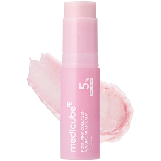Medicube PDRN Pink Collagen Volume All In One Balm Stick For Face And Body With Volufiline PDRN NAD And Collagen