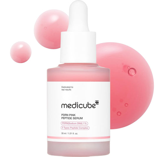 Medicube PDRN Pink Peptide Serum Salmon DNA For Hydration And Firm Skin Niacinamide Glow Korean Skincare