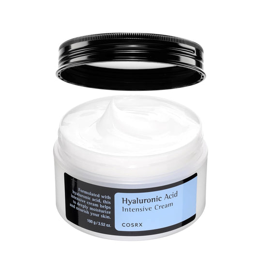 COSRX Hyaluronic Acid Intensive Cream Lightweight Non Greasy Hydration Glass Skin Moisturizer Sensitive Skin 3.52 Oz