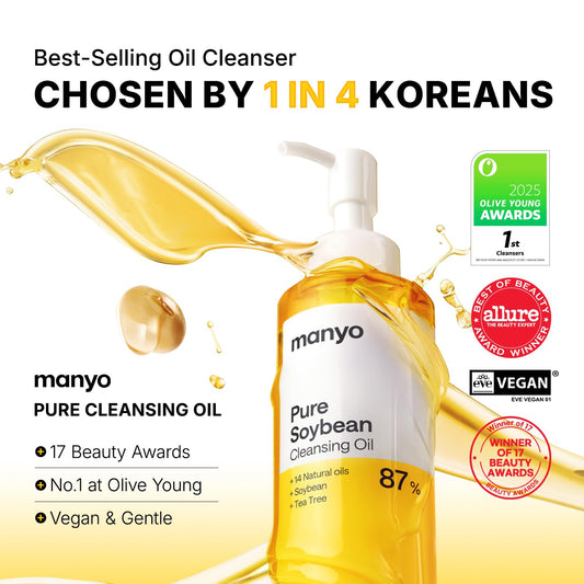 Manyo Pure Cleansing Oil Natural Oil Cleanser For Face Makeup Remover Blackhead Remover Korean Skincare 200ml