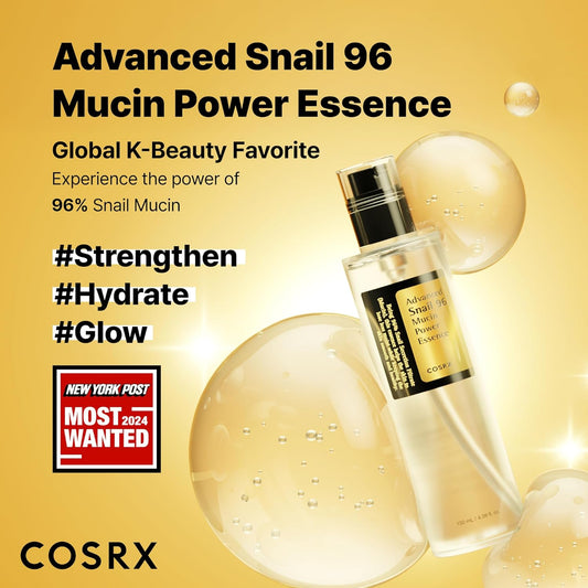 COSRX Snail Mucin 96 Percent Repairing Serum Hydrating Snail Secretion Filtrate For Dull Skin And Fine Lines 100 Ml