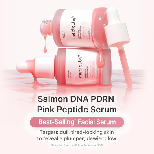 Medicube PDRN Pink Peptide Serum Salmon DNA For Hydration And Firm Skin Niacinamide Glow Korean Skincare