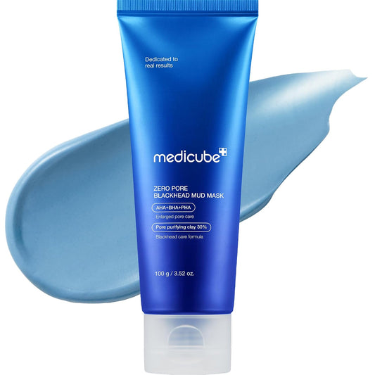 Medicube Zero Pore Blackhead Mud Mask With 3 Minute Quick Dry Formula Pore Tightening AHA BHA PHA Clay 3.52 Oz