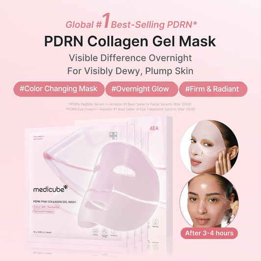 Medicube Jelly Gel Mask With Salmon DNA PDRN And Pink Collagen For Overnight Glass Glow Hydration And Firming
